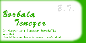 borbala tenczer business card